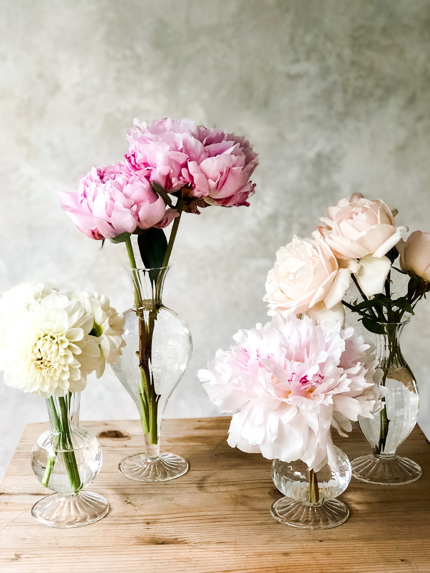 Bud Vase Trio - Garden Romance