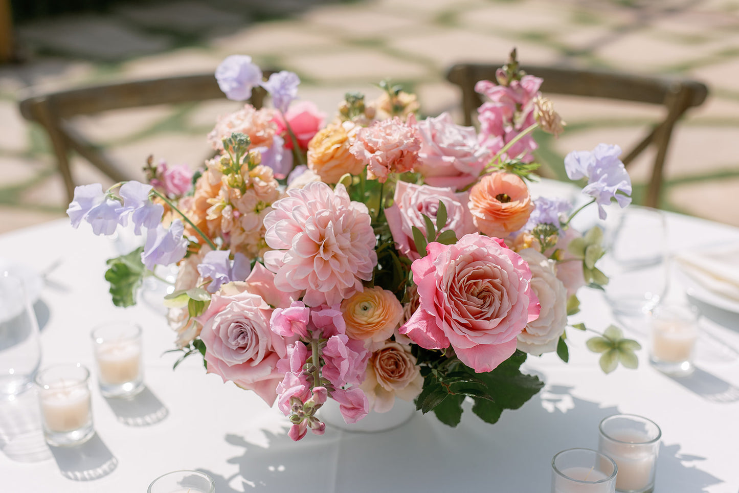 Round Centerpiece - Feminine Sunset