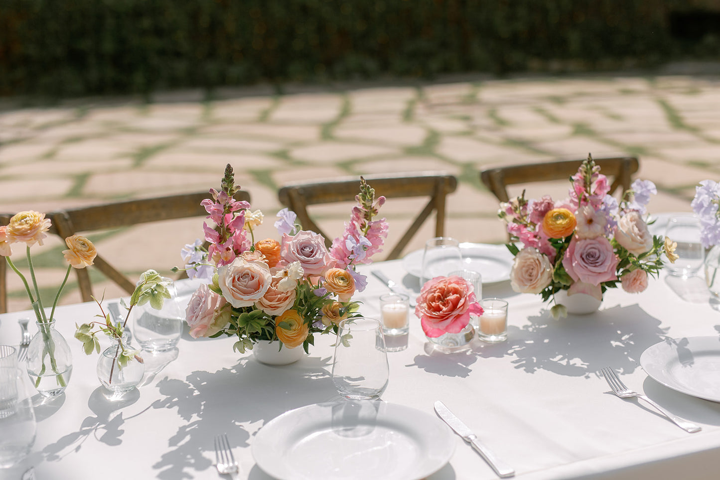 Floral Duet - (Long Tables) Feminine Sunset