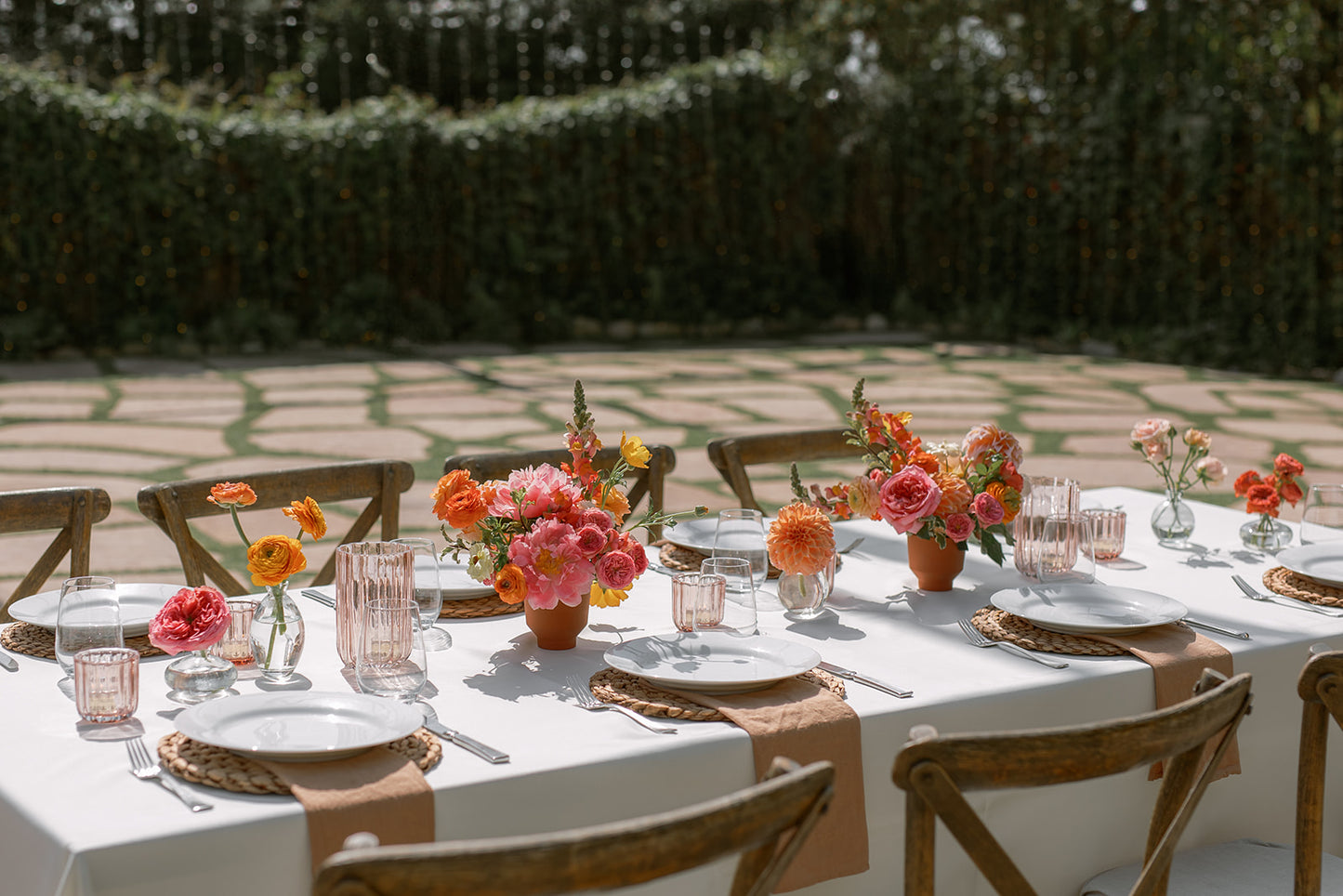 Floral Duet - (Long Tables) Vibrant Sorbet