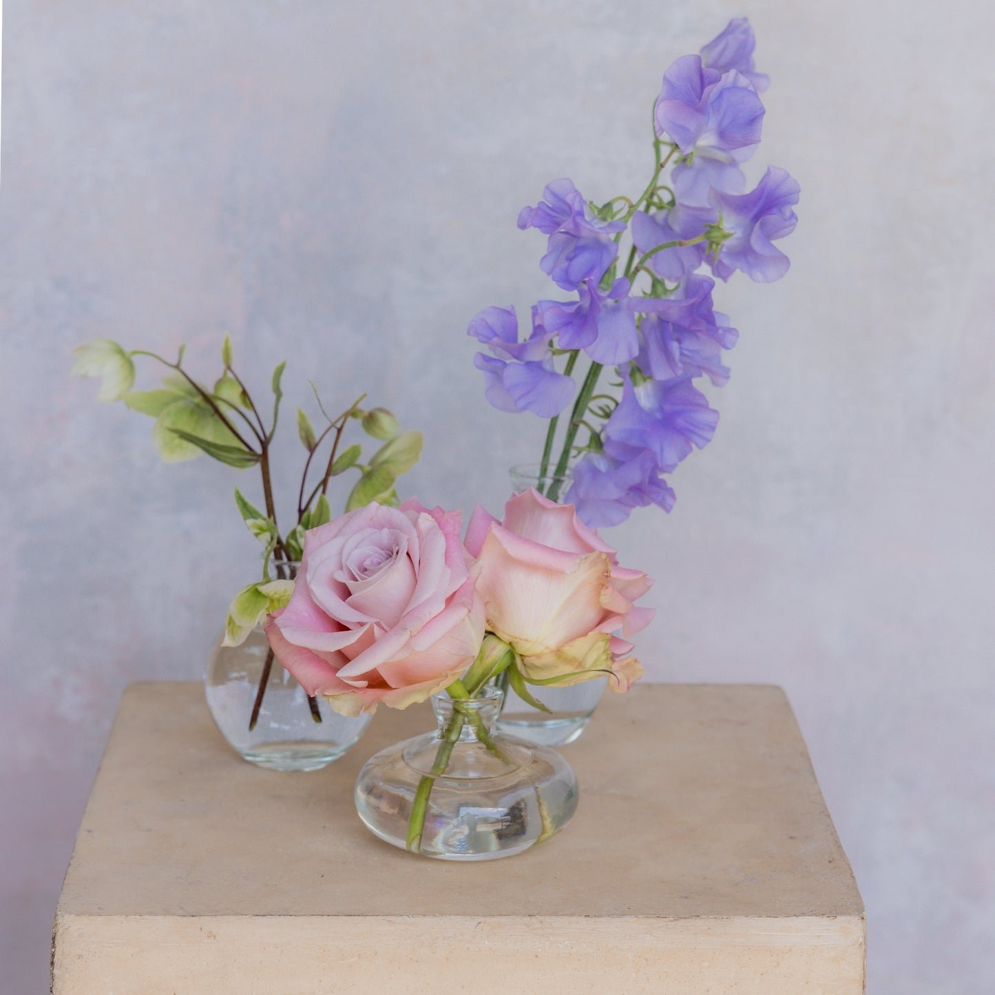 Bud Vase Trio - Feminine Sunset