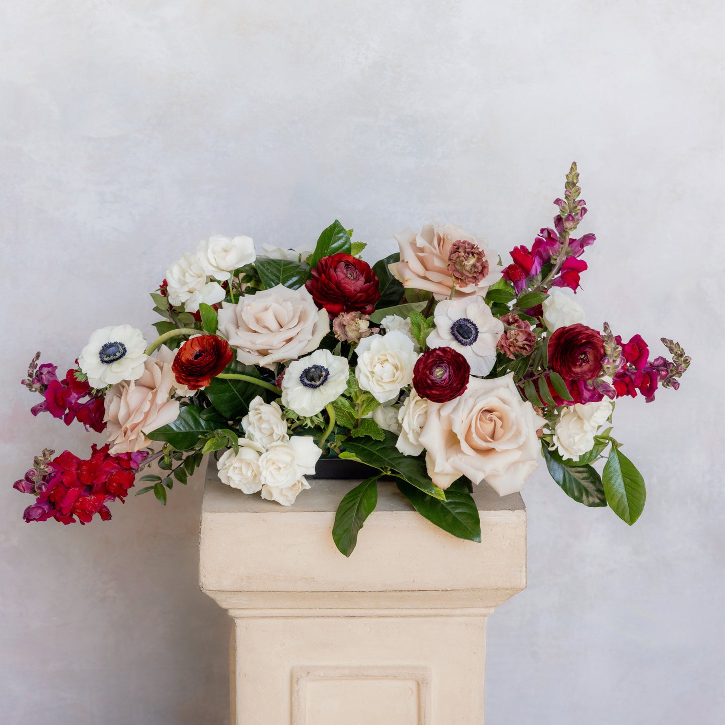 Low and Long Centerpiece - Velvet Chic
