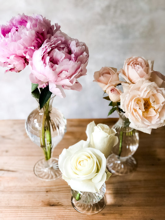 Bud Vase Trio - Garden Romance
