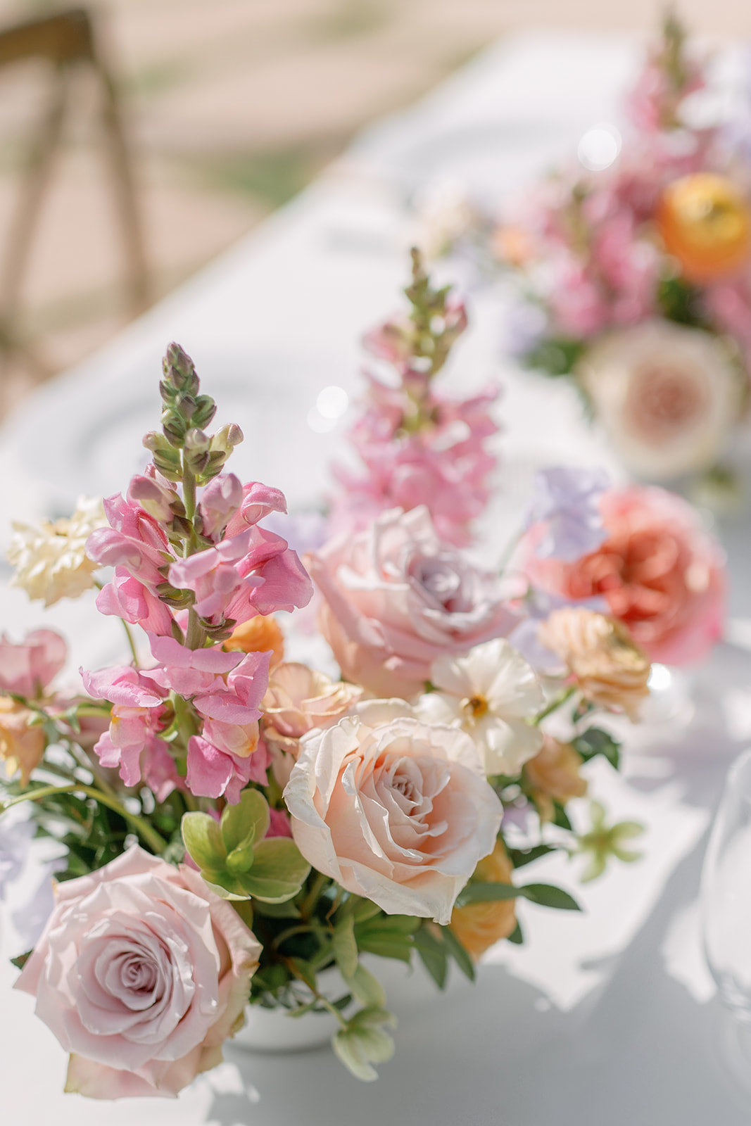 Long Tables- Vase Duet Centerpiece