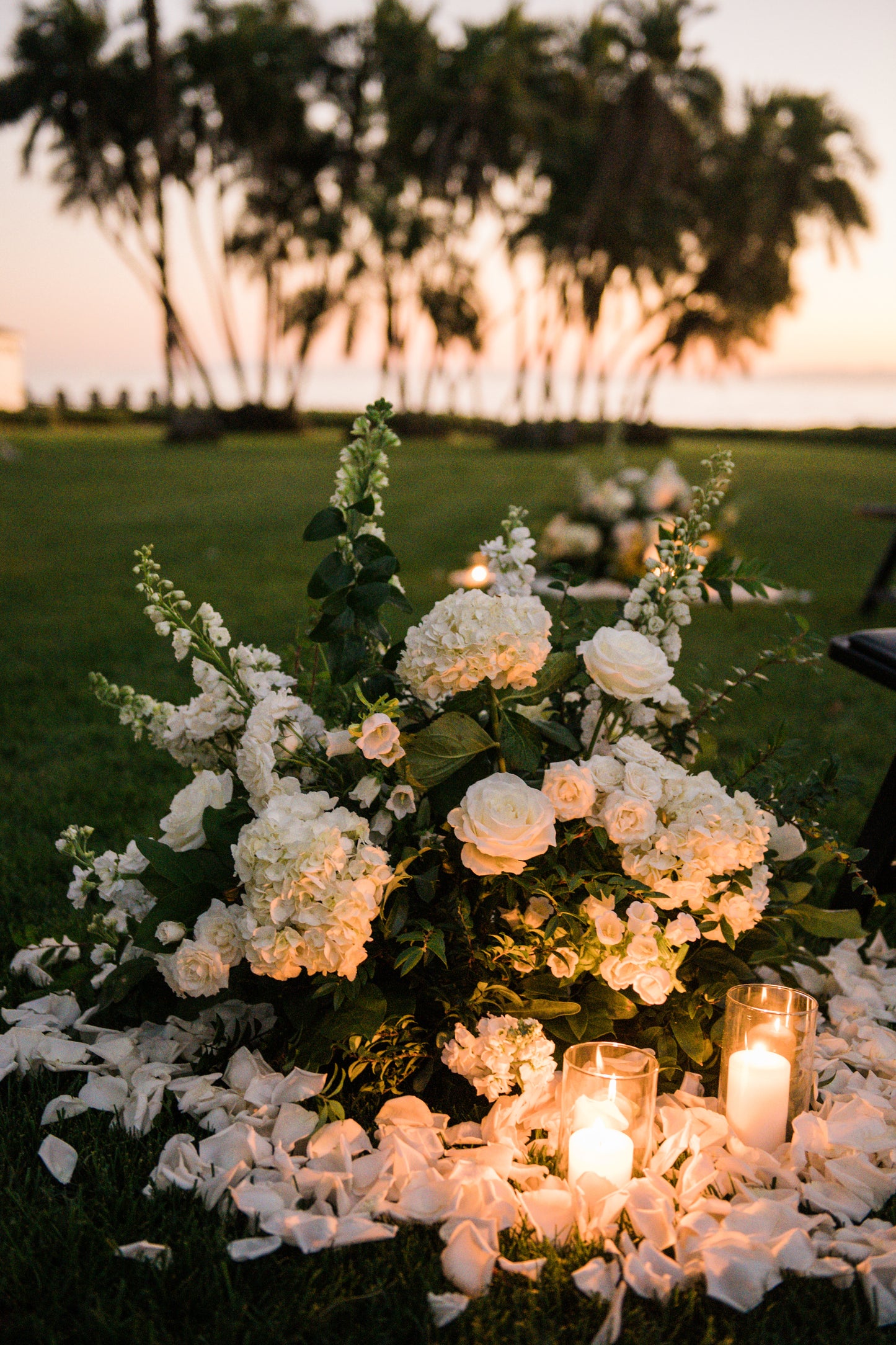 Rose Petals & Candles
