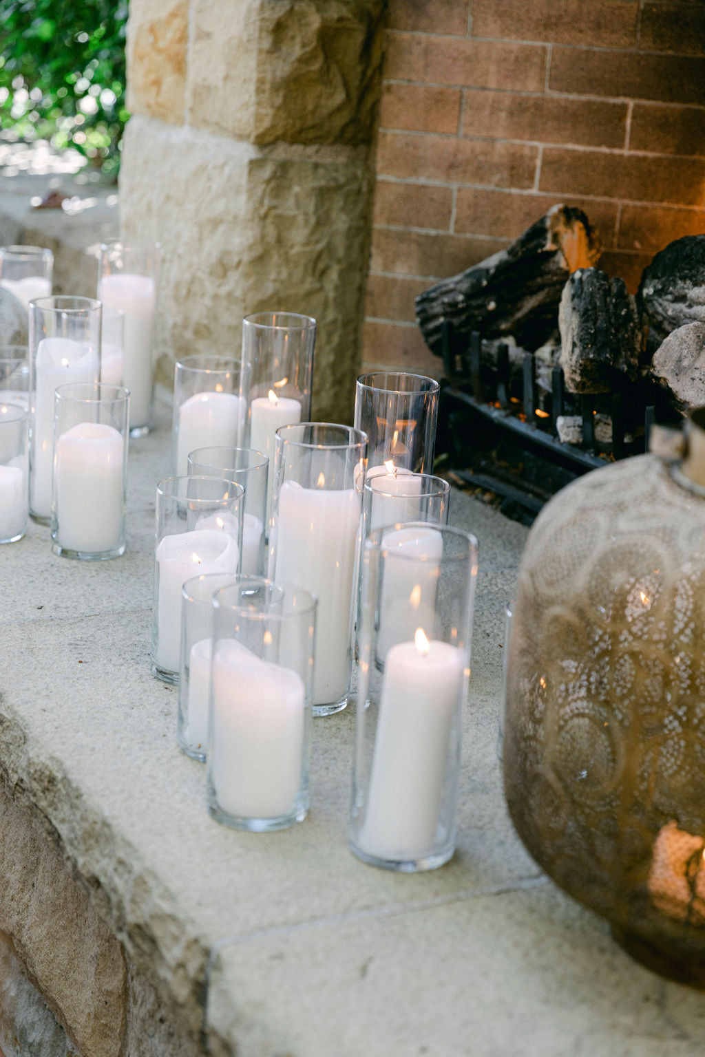 Rose Petals & Candles