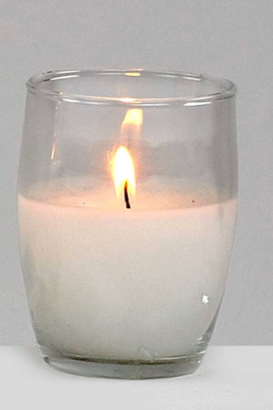 White Votive Candle 2.5"