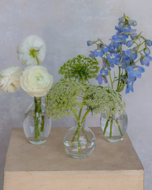 Bud Vase Trio - Something Blue
